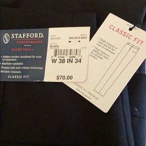 STAFFORD classic fit, black